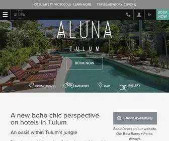 Alunatulumhotel.com(Hotels in Tulum) Screenshot