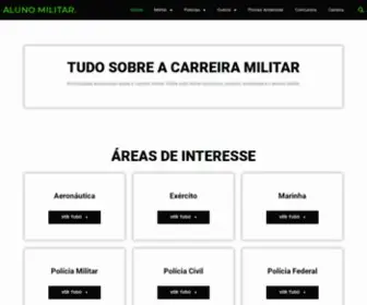 Alunomilitar.com.br(Aluno Militar: concursos militares) Screenshot