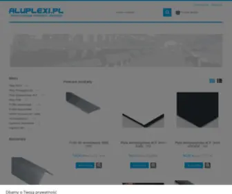 Aluplexi.pl(Sklep internetowy z tworzywami sztucznymi i aluminium) Screenshot