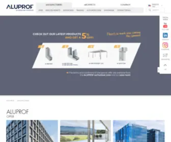 Aluprof.com(Aluprof Nederland) Screenshot