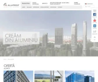 Aluprof.ro(Czołowy producent systemów aluminiowych) Screenshot