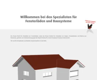 AlurexKindt.ch(Willkommen bei den Spezialisten für Fensterläden und Bausysteme) Screenshot