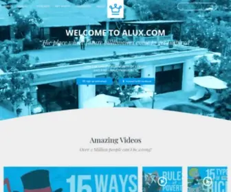 Alux.com(Luxury Experiences and Fine Living) Screenshot