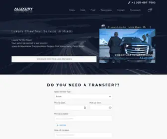 Aluxurylimo.net(A Luxury Limo & Car Service Miami Miami Beach) Screenshot