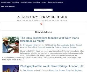 Aluxurytravelblog.com(A Luxury Travel Blog) Screenshot