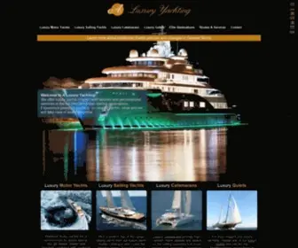 Aluxuryyachting.com(A Luxury Yachting offers luxury yacht charter in the top Mediterranean sailing destinations) Screenshot