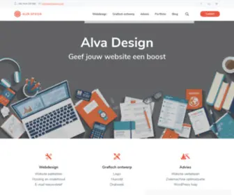 Alva-Design.com(Webdesign, grafisch ontwerp en advies) Screenshot