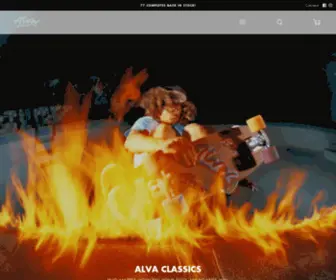 Alva-Skates.com(Since 1977) Screenshot