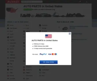 Alvadi.eu(Auto parts store and supplier at a nice price) Screenshot