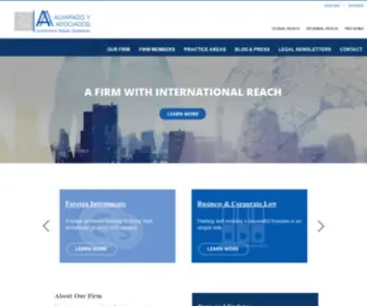 Alvaradoyasociadoslegal.com(International Law Firm in Nicaragua) Screenshot