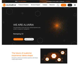 Alvaria.com(Merger of Aspect and Noble) Screenshot