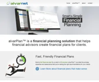 Alvarnet.com(Smart, Simple Financial Planning) Screenshot