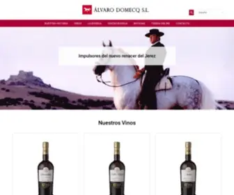 Alvarodomecq.com(Bodegas Álvaro Domecq) Screenshot