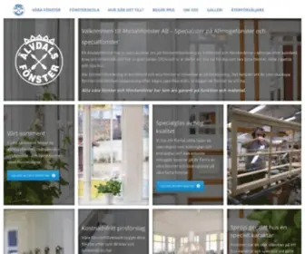 Alvdalsfonster.se(Fönstertillverkare av allmogefönster & specialfönster) Screenshot