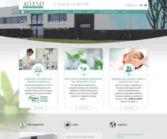 Alvend.com(Laboratoire et créateur de cosmétique bio et naturelle) Screenshot