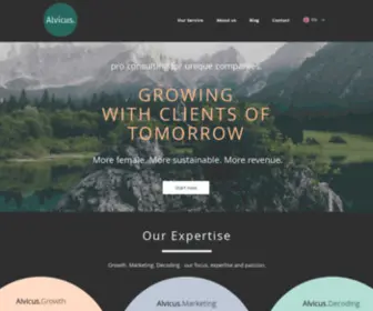 Alvicus.com(Growth Strategy & Consulting) Screenshot