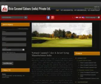 Alvincaramelcolours.com(Invert Syrup Manufacturers) Screenshot