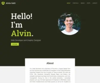 Alvingalit.com(Alvin Galit Portfolio) Screenshot