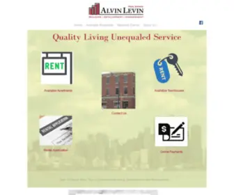Alvinlevinrealestate.com(Alvin M. Levin & Son Inc) Screenshot