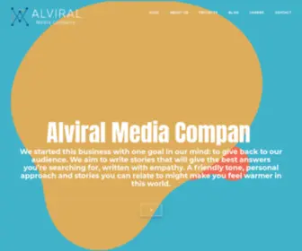 Alviral.com(Digital Media Company) Screenshot