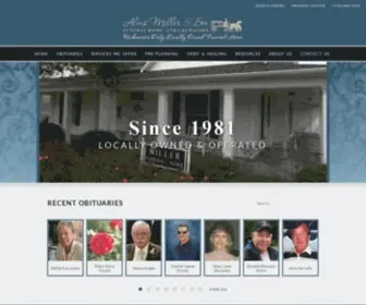 Alvismillerfuneralhome.com(Alvis Miller & Son Funeral Home) Screenshot