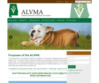 AlvMa.com(Alabama Veterinary Medical Association) Screenshot