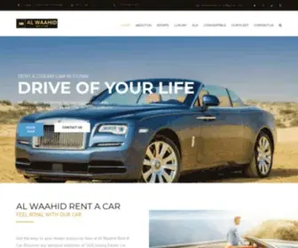 Alwaahidrentacar.com(Al Waahid Rent A Car) Screenshot