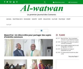 Alwatwan.net(Al-watwan, Quotidien comorien) Screenshot