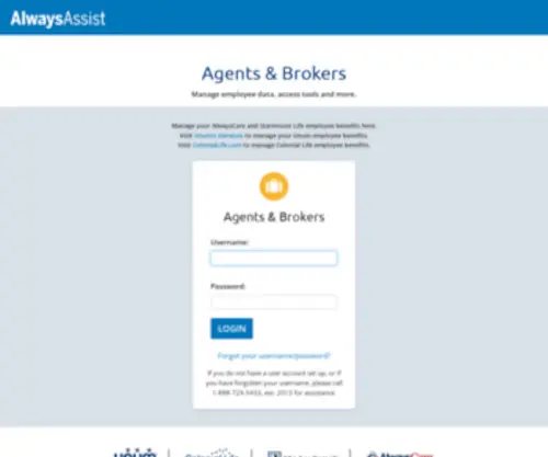 Alwaysagent.com(Online Benefits Management System) Screenshot