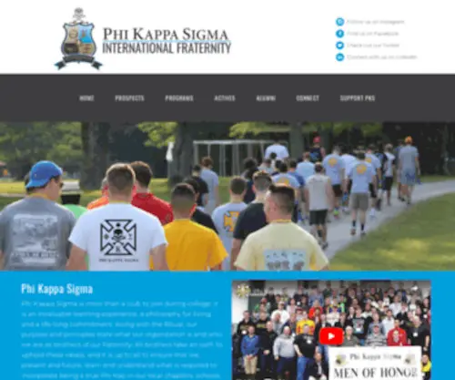 Alwaysaphikap.org(Phi Kappa Sigma) Screenshot