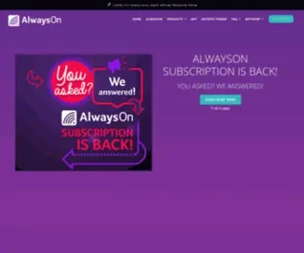 Alwayson.co.za(WiFi & Wireless Internet Service Provider) Screenshot