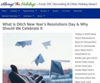 Alwaystheholidays.com(Always the Holidays) Screenshot