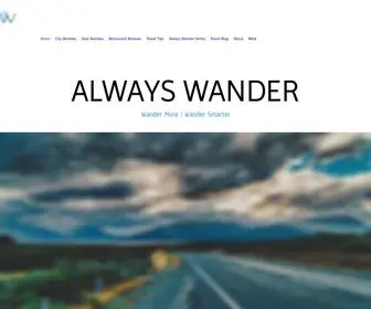 Alwayswander.info(Travel Tips) Screenshot