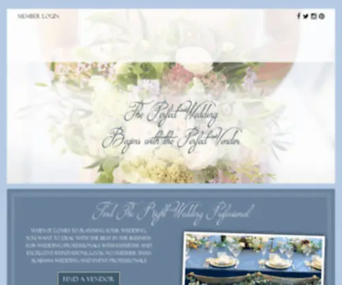 Alwep.com(Alabama Wedding & Event Professionals) Screenshot