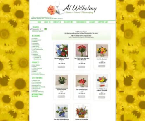 Alwilhelmyflower.com(Al Wilhelmy Flowers Inc) Screenshot