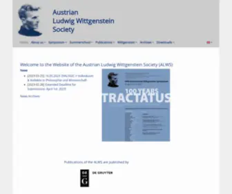 ALWS.at(Austrian Ludwig Wittgenstein Society) Screenshot