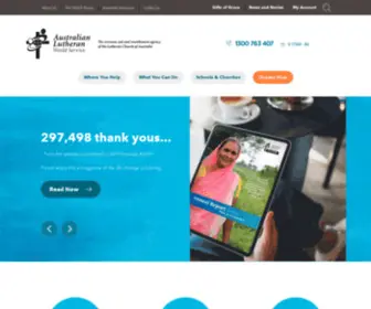 ALWS.org.au(Australian Lutheran World Service) Screenshot