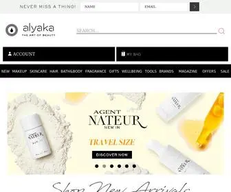 Alyaka.com(Best Natural and Organic Skincare) Screenshot