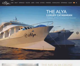 Alyaonboard.com(M/C Alya Luxury Catamaran) Screenshot