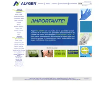 Alyger.com(GRUPO ALYGER SA DE CV) Screenshot