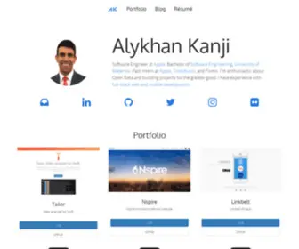 Alykhan.com(Alykhan Kanji) Screenshot