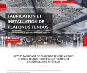 Alyos.eu(Plafonds et murs tendus acoustiques imprimés) Screenshot