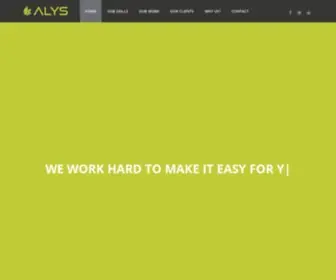 Alys.be(We are more than just a simple web agency Alys) Screenshot