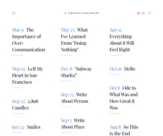 Alysekalish.com(Alysekalish) Screenshot