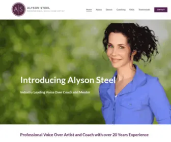 Alysonsteel.com(Voice Over Artist) Screenshot