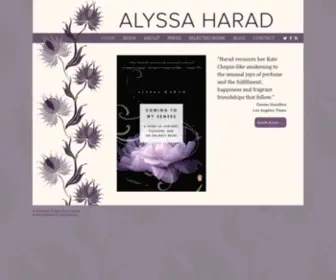 Alyssaharad.com(Alyssa Harad) Screenshot