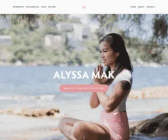 Alyssamak.com(Alyssa Mak) Screenshot