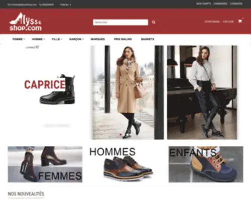 Alysse.fr(Alysse chaussures) Screenshot