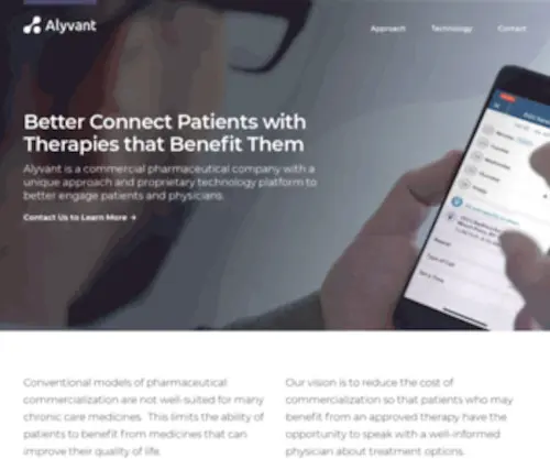 Alyvant.com(Roivant) Screenshot