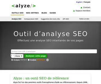 Alyze.info(Analyse SEO) Screenshot